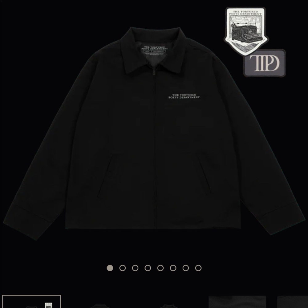 Taylor Swift Tortured Poets Patch Jacket TTPD new